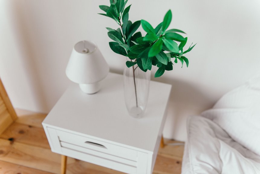 ideal bedside table height range