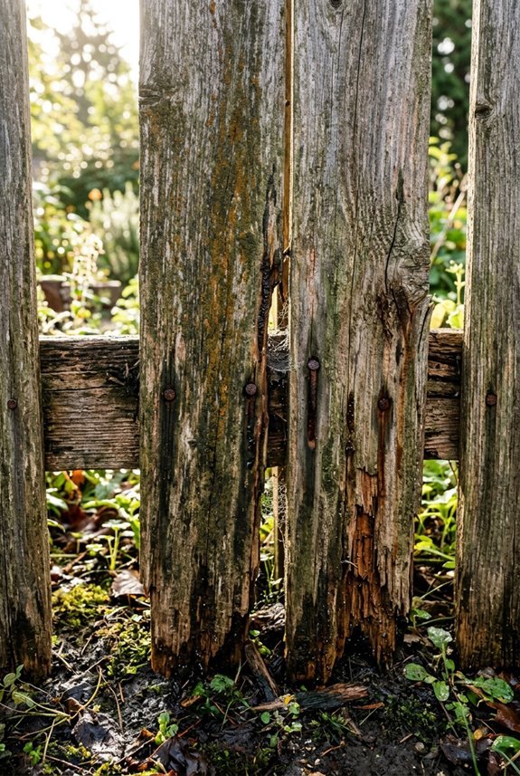 moisture destroys cedar fence longevity