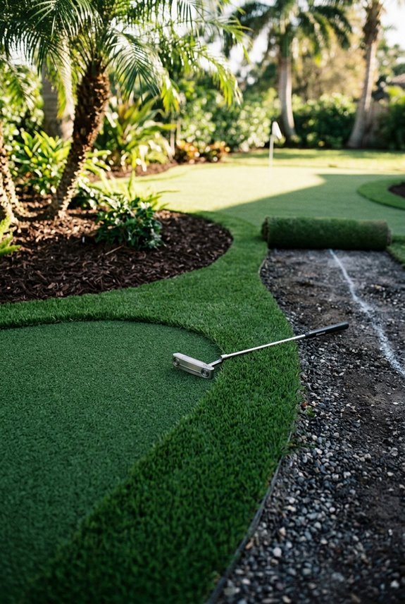 7 Steps to Build a DIY Backyard Putting Green 2 shaded yards favor synthetic grass