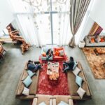 should rug go under couch