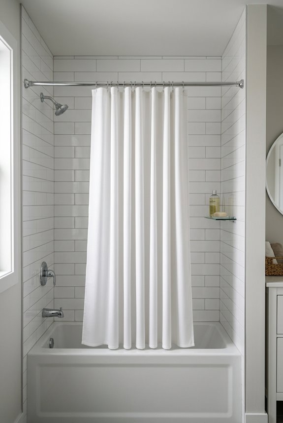 shower curtain height guidance