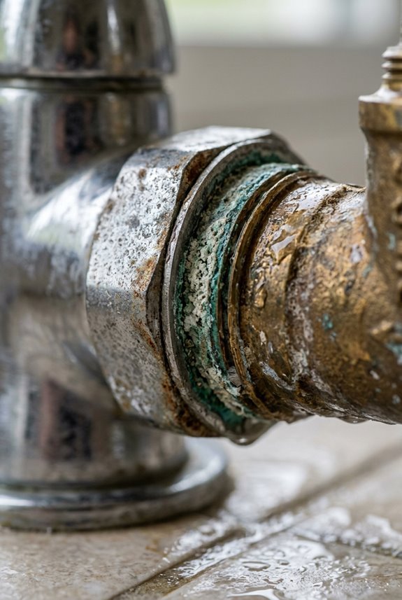What Causes Bathroom Faucets to Corrode? 4 steel brass contact accelerates corrosion