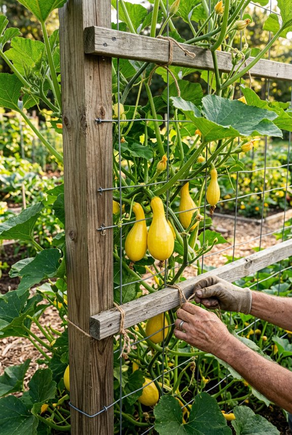 sturdy trellis for squash vines