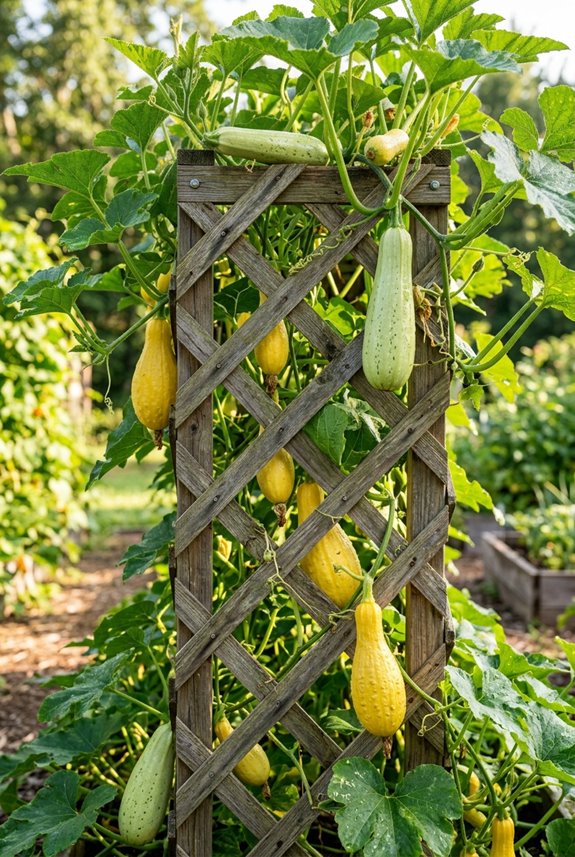 vining squash for trellises