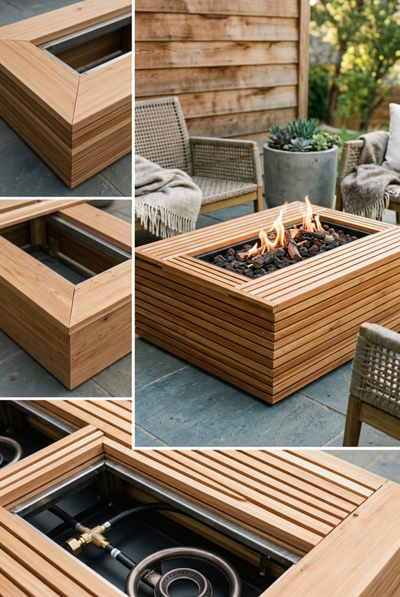 western red cedar slats construction