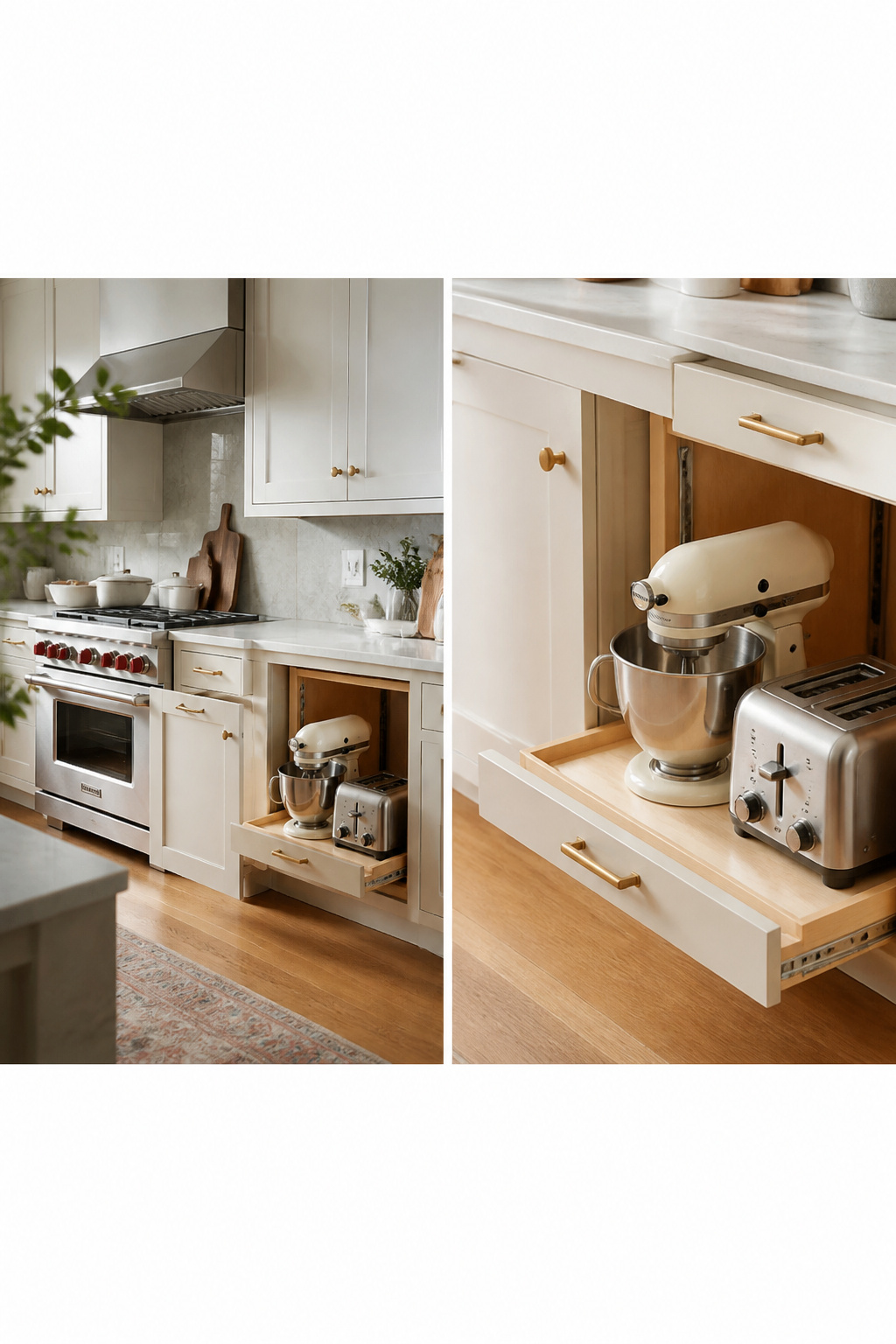15 Kitchen Cabinet Drawer Ideas for 2026 13 Deep pull-out drawer for countertop appliances like mixers.