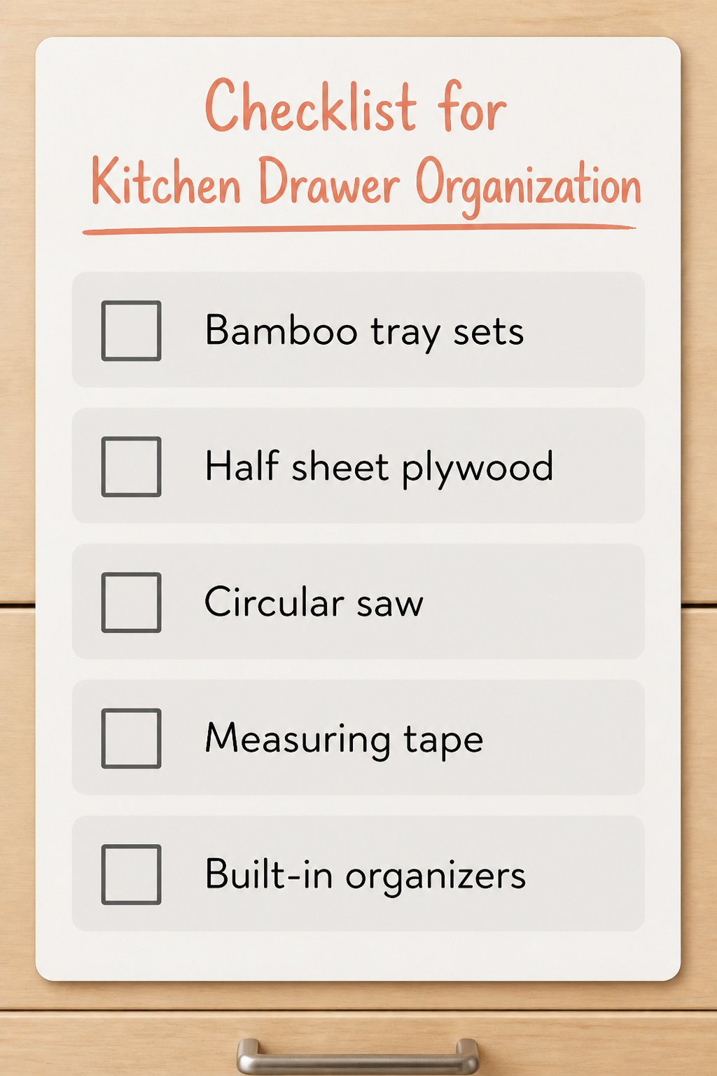 15 Kitchen Cabinet Drawer Ideas for 2026 19 Checklist for kitchen drawer organization and storage solutions.