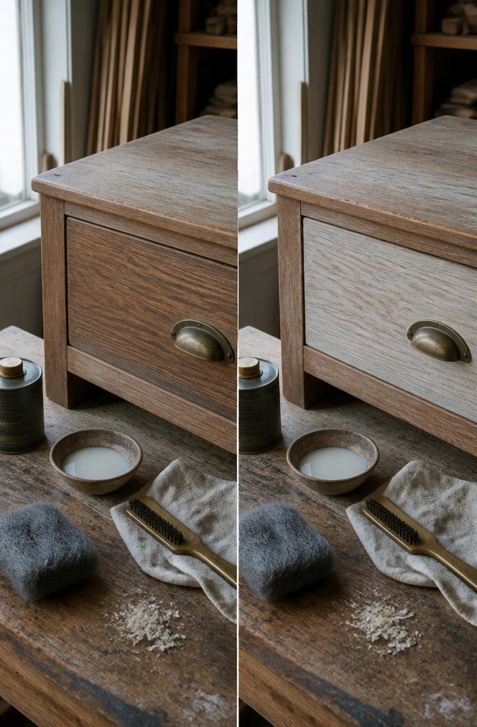 How to Lighten Wooden Furniture in 7 Steps 4 Wooden furniture shown for an article about lightening its surface